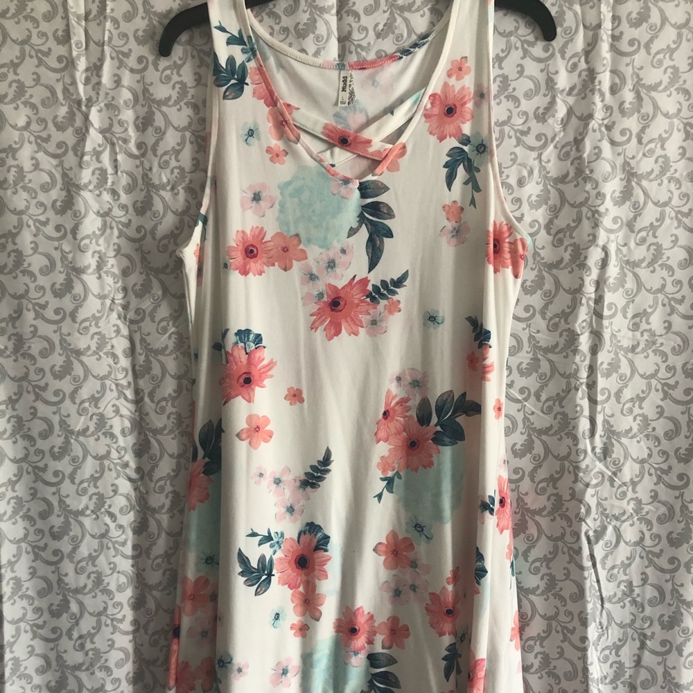 Floral  Sleeveless Sundress